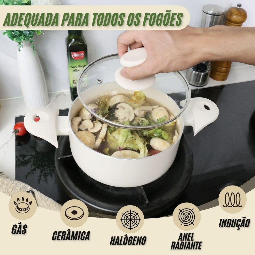 3 Panelas de Cerâmica
